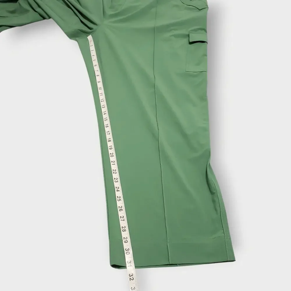 NWT Athleta Vienna Cargo Pant Green Plus Sz 24 Athleisure Travel Active Athletic
